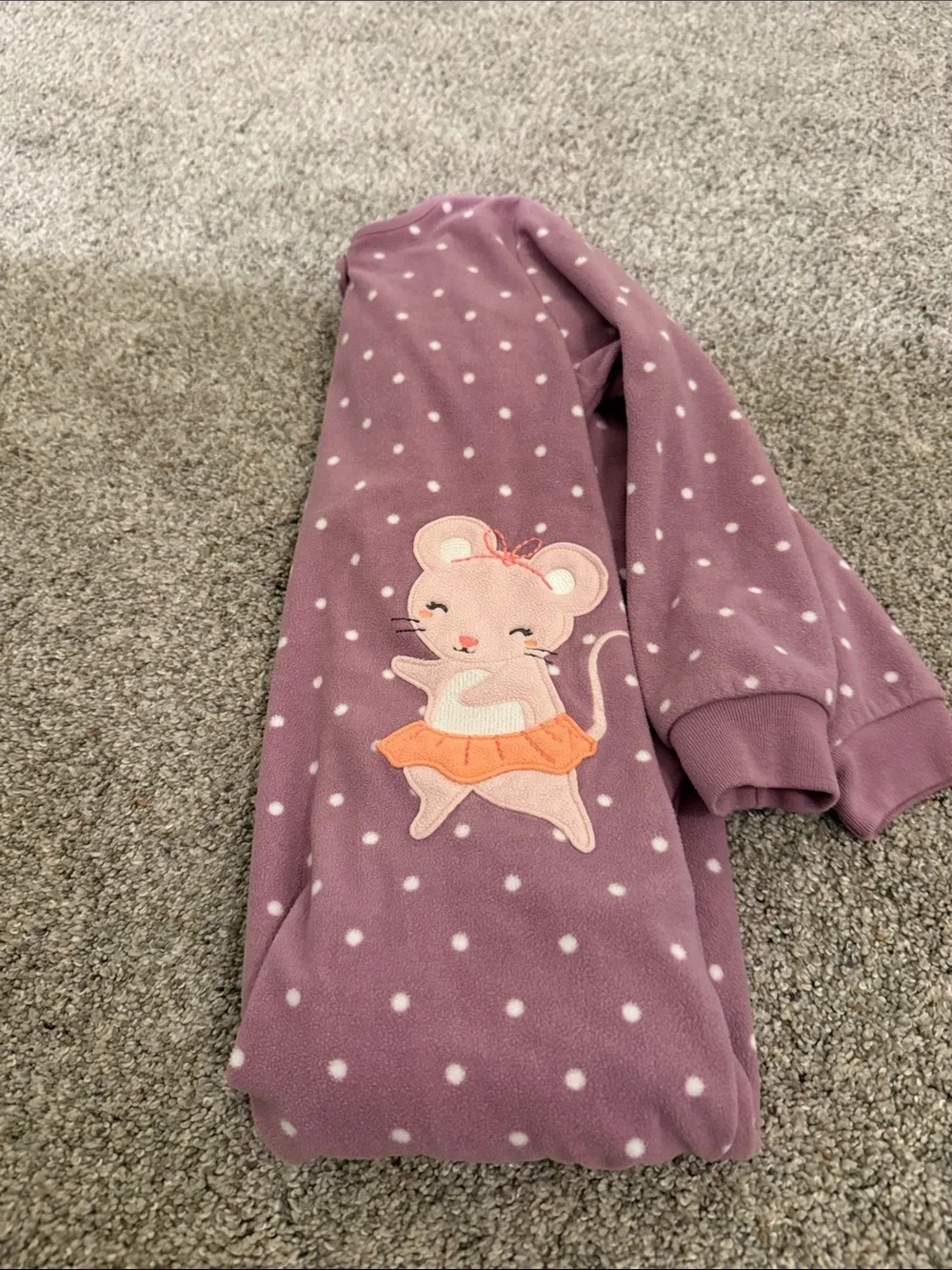 Carter's Girls' Fleece Footie Pajama bundle of 4 size 4T